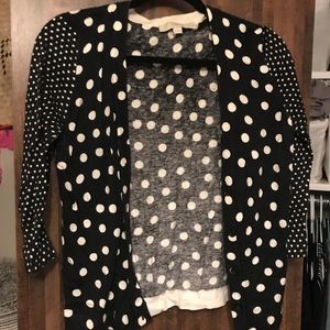 Polka dot cardigan